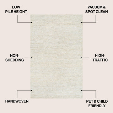 Griffin Rustic Farmhouse Woven Jute Solid Area Rug